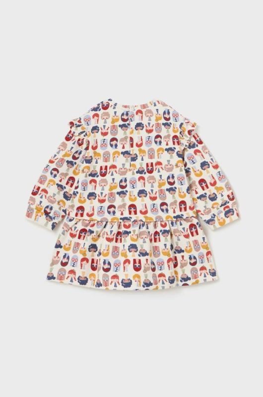 Сукня для немовлят Mayoral колір бежевий mini oversize (3431248) фото 2