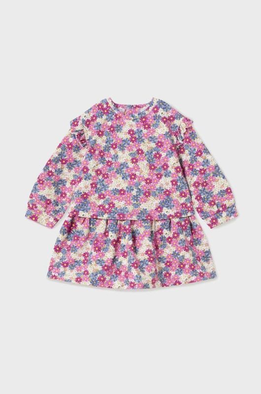 Сукня для немовлят Mayoral колір фіолетовий mini oversize (3431242)