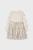Дитяча сукня Mayoral колір бежевий mini розкльошена (3431319)