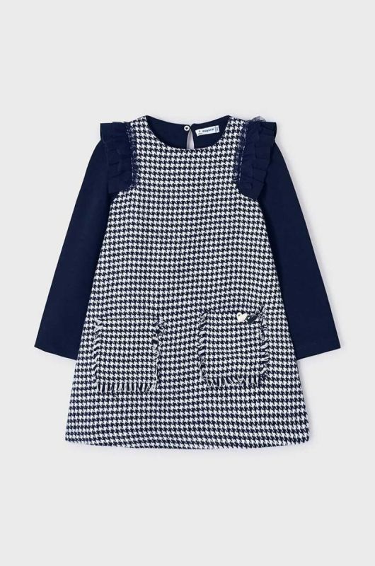 Дитяча сукня Mayoral колір синій mini розкльошена (3431424)
