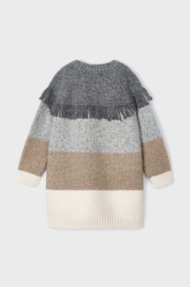 Дитяча сукня Mayoral колір сірий mini oversize фото 3