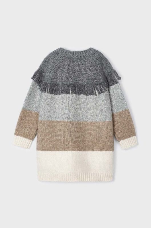 Дитяча сукня Mayoral колір сірий mini oversize фото 3