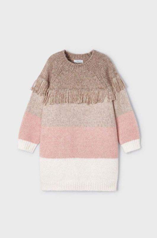 Дитяча сукня Mayoral колір рожевий mini oversize (3431497)