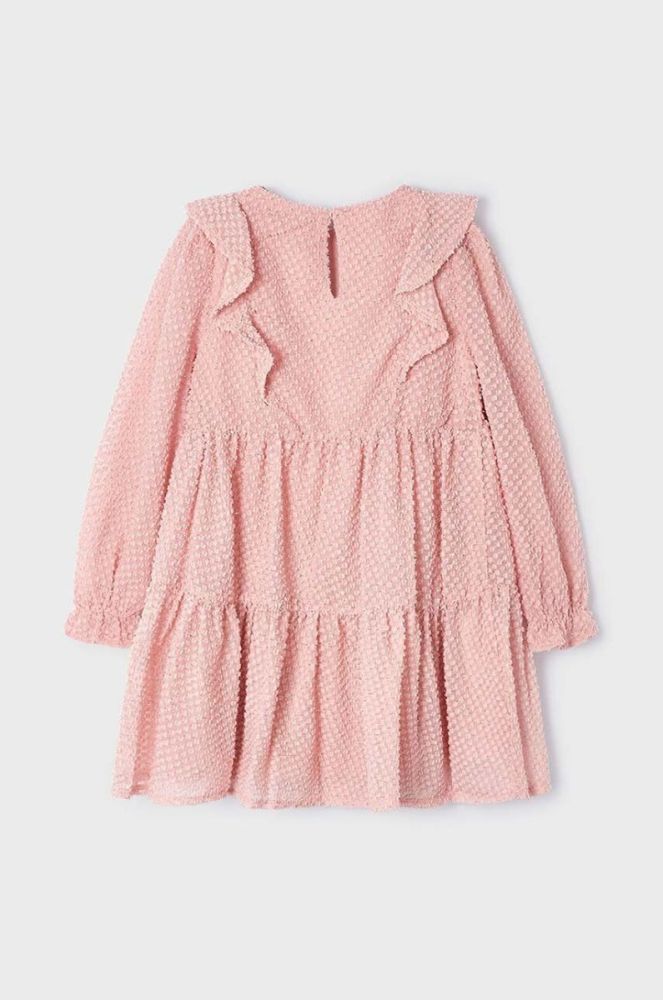 Дитяча сукня Mayoral колір рожевий mini oversize (3431513) фото 2