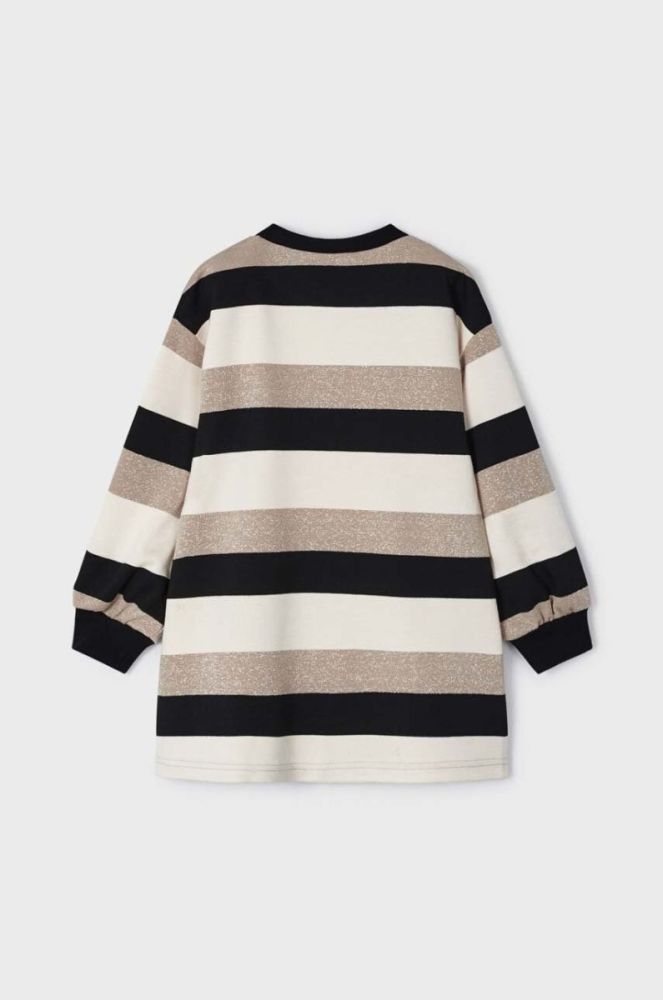 Дитяча сукня Mayoral колір бежевий mini oversize (3431601) фото 3