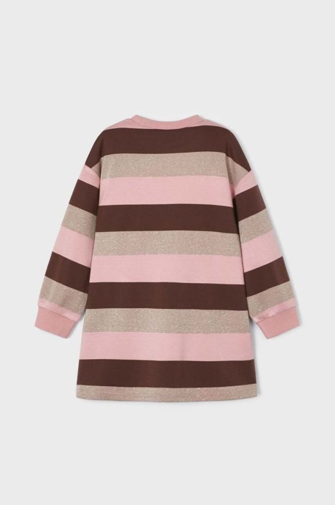 Дитяча сукня Mayoral колір коричневий mini oversize фото 2