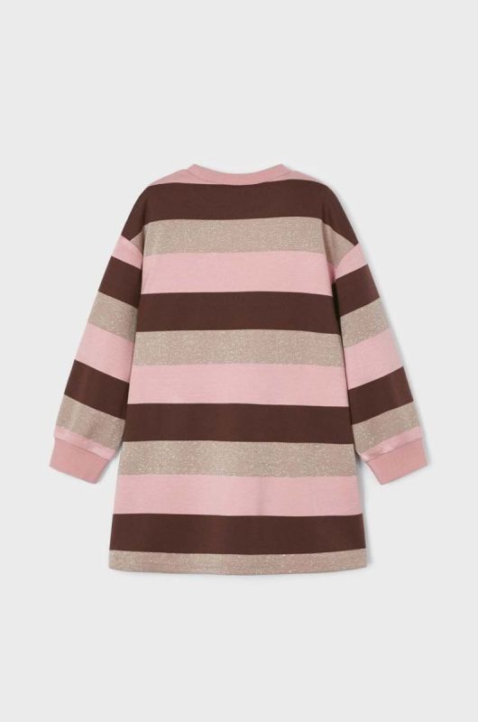 Дитяча сукня Mayoral колір коричневий mini oversize фото 2