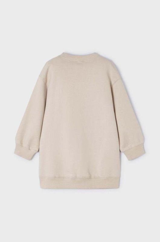 Дитяча сукня Mayoral колір бежевий mini oversize (3431625) фото 2