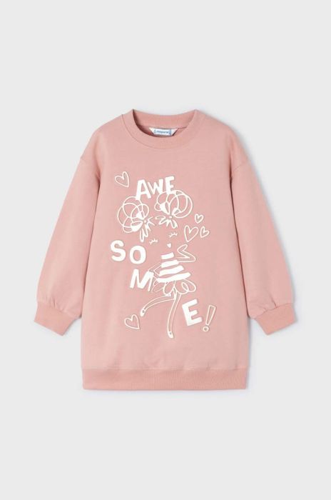 Дитяча сукня Mayoral колір рожевий mini oversize (3431609)