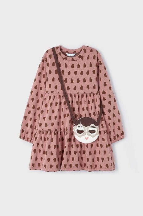 Дитяча сукня Mayoral колір рожевий mini oversize (3431633)