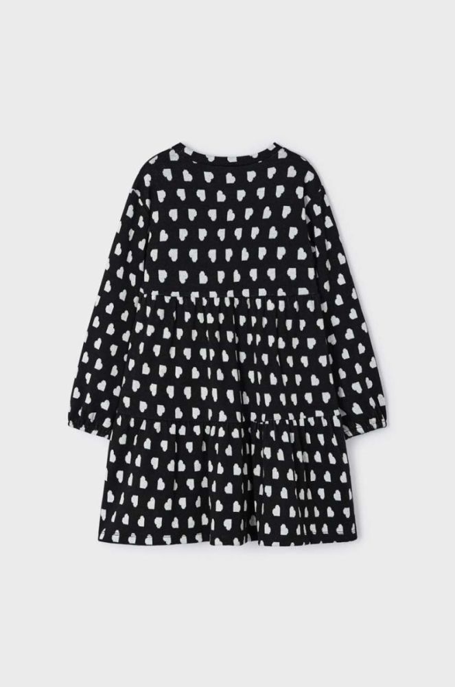 Дитяча сукня Mayoral колір чорний mini oversize (3431649) фото 4