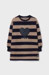Дитяча сукня Mayoral колір бежевий mini oversize (3431758)