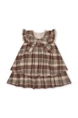 Дитяча бавовняна сукня That's mine Nanna колір коричневий mini розкльошена