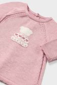 Дитяча бавовняна сукня Mayoral Newborn колір рожевий mini пряма