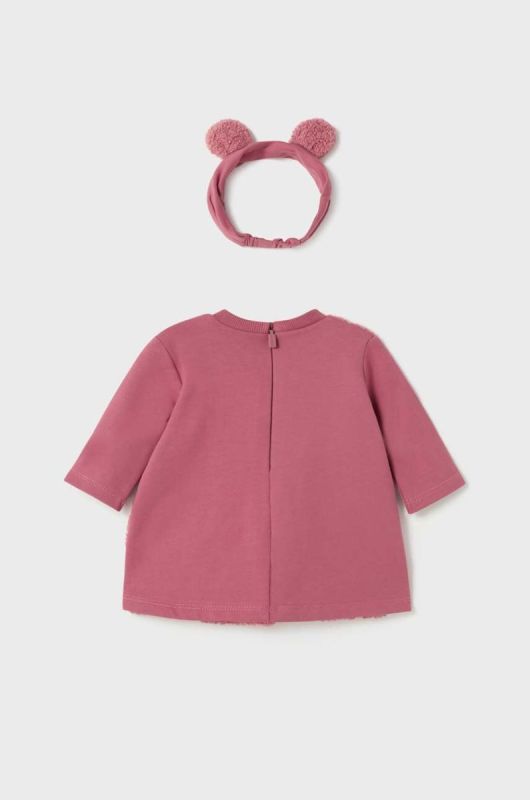 Сукня для немовлят Mayoral Newborn колір рожевий mini oversize фото 2