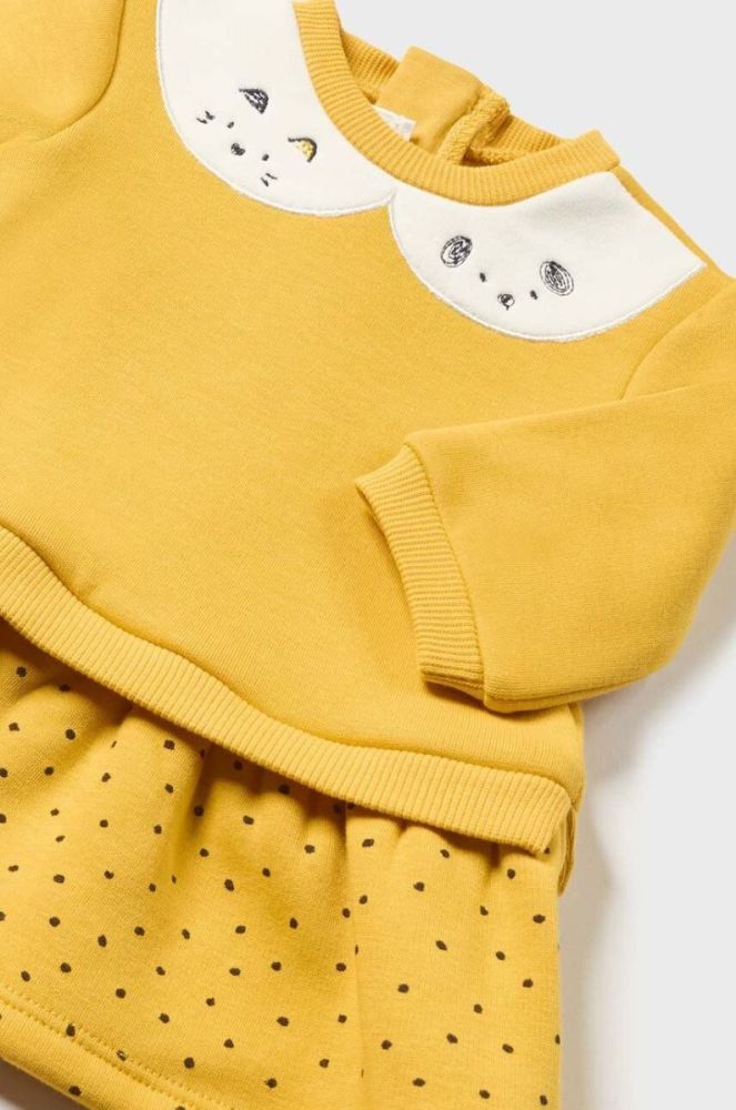 Сукня для немовлят Mayoral Newborn колір жовтий mini розкльошена (3459560) фото 2
