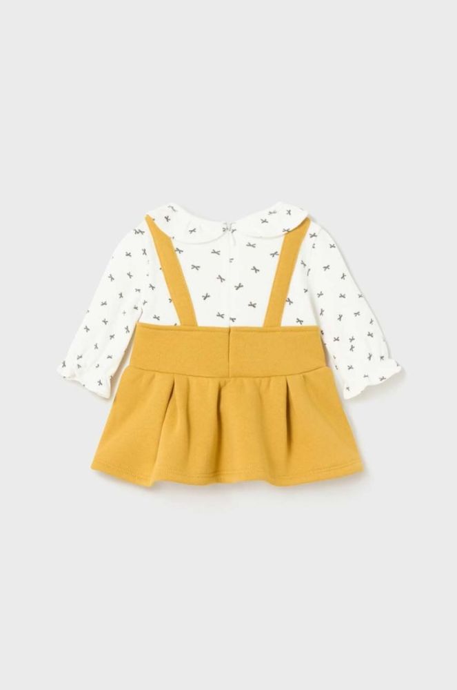Сукня для немовлят Mayoral Newborn колір жовтий mini розкльошена (3431873) фото 3