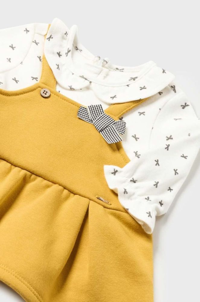 Сукня для немовлят Mayoral Newborn колір жовтий mini розкльошена (3431873) фото 4