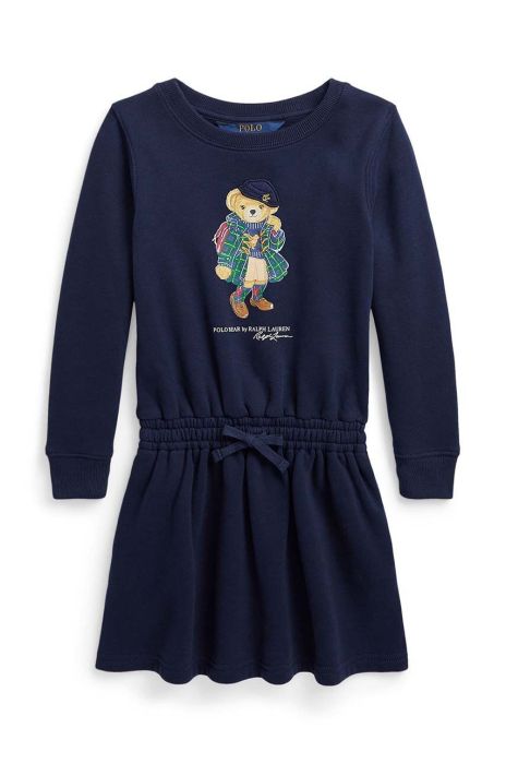 Дитяча сукня Polo Ralph Lauren колір синій mini розкльошена (3463667)