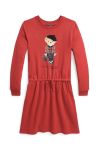 Дитяча сукня Polo Ralph Lauren колір червоний mini розкльошена (3639300)