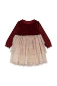 Дитяча сукня Konges Sl?jd колір бордовий mini розкльошена (3689109)