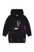 Дитяча бавовняна сукня Dkny x DC Comics колір чорний mini пряма (3644188)