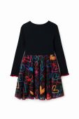 Дитяча бавовняна сукня Desigual колір чорний mini розкльошена (3486722)