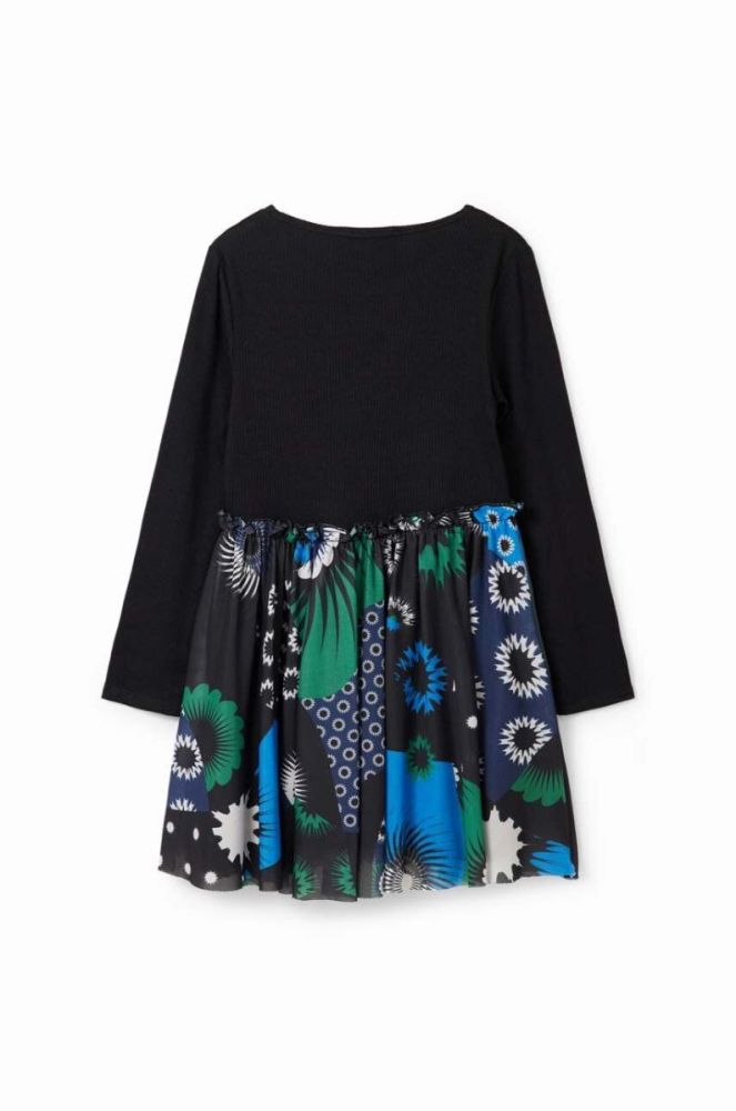 Дитяча сукня Desigual колір чорний mini розкльошена (3578484) фото 5