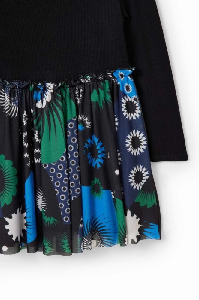 Дитяча сукня Desigual колір чорний mini розкльошена (3578484) фото 7
