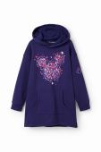 Дитяча бавовняна сукня Desigual x Disney колір синій mini oversize