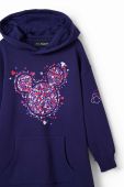 Дитяча бавовняна сукня Desigual x Disney колір синій mini oversize