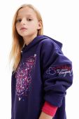 Дитяча бавовняна сукня Desigual x Disney колір синій mini oversize