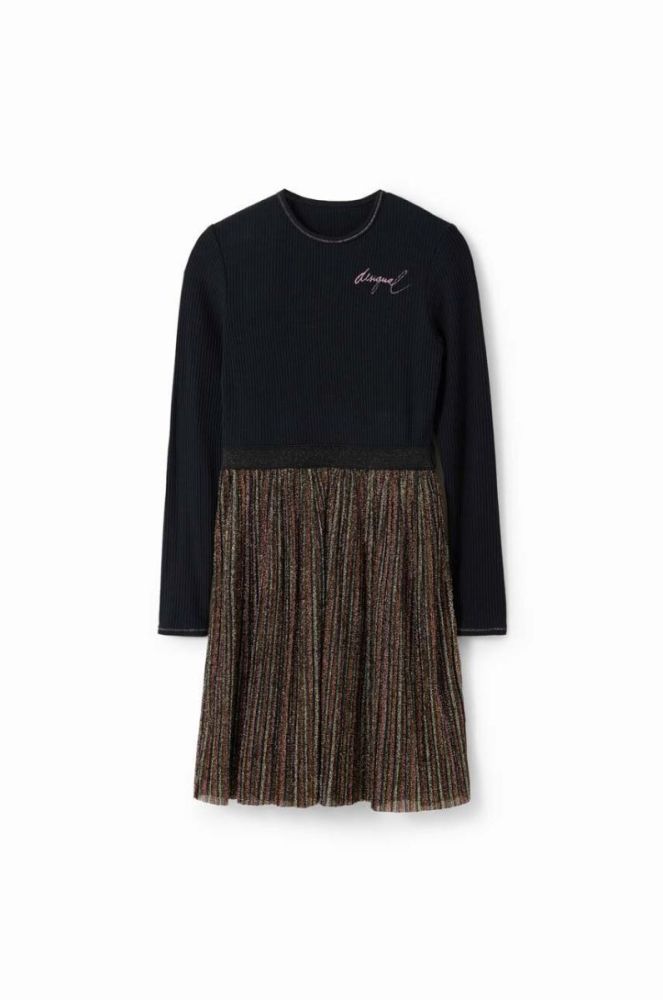 Дитяча сукня Desigual колір чорний mini розкльошена (3490314) фото 2