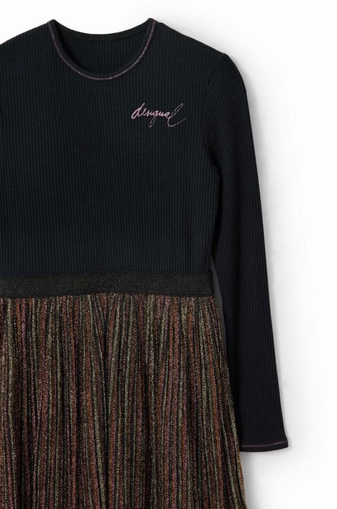 Дитяча сукня Desigual колір чорний mini розкльошена (3490314) фото 4