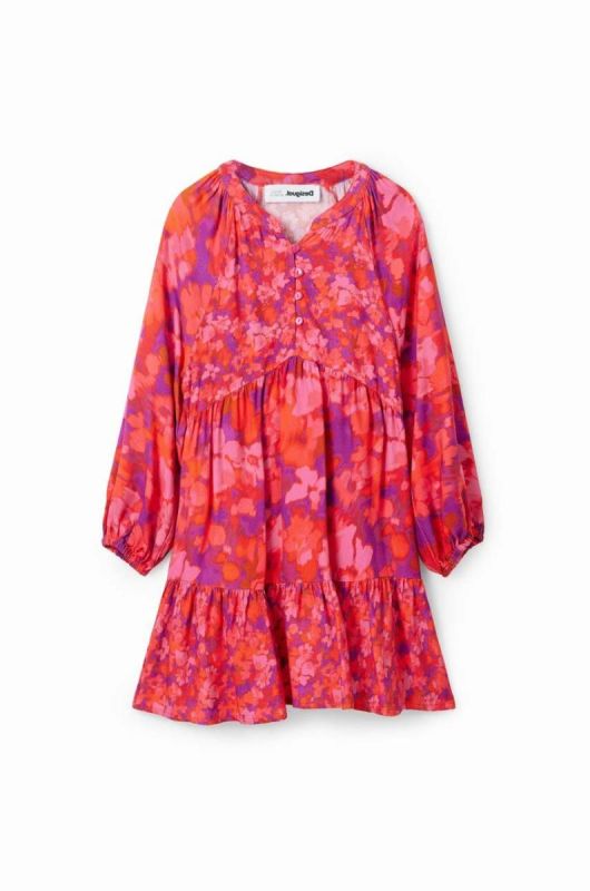 Дитяча сукня Desigual колір червоний midi розкльошена фото 2