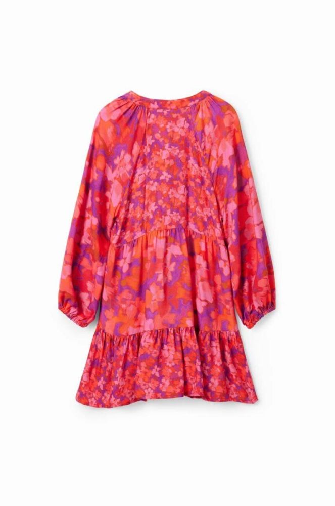 Дитяча сукня Desigual колір червоний midi розкльошена фото 3