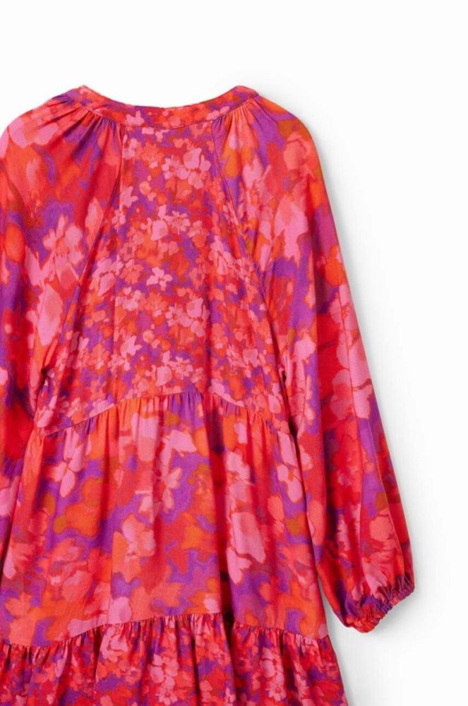 Дитяча сукня Desigual колір червоний midi розкльошена фото 5