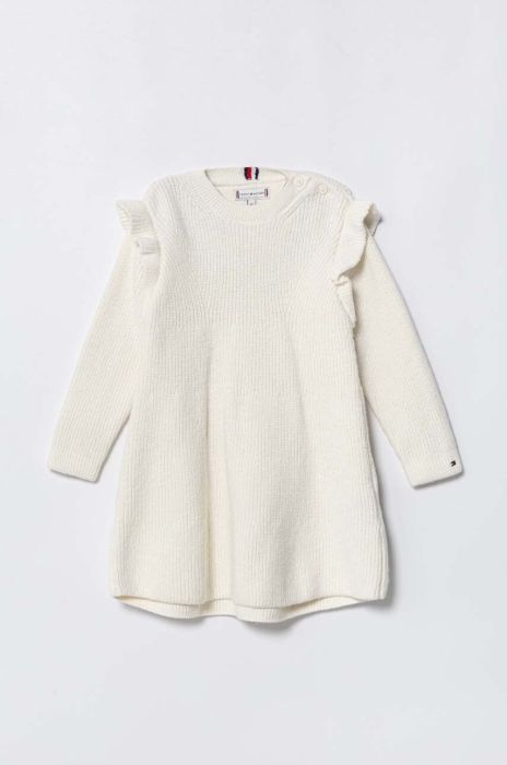 Сукня для немовлят Tommy Hilfiger колір білий mini розкльошена