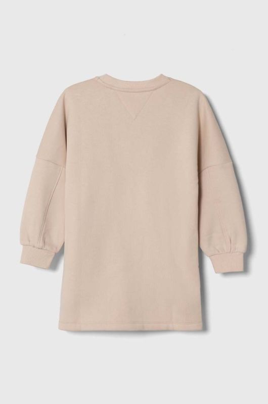 Дитяча сукня Tommy Hilfiger колір бежевий mini oversize (3421879) фото 2