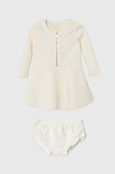 Сукня для немовлят Guess колір бежевий mini розкльошена (3606305)