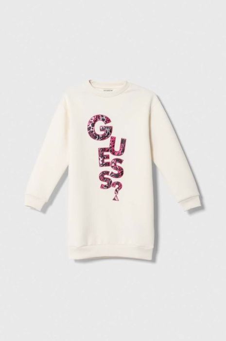 Дитяча сукня Guess колір бежевий mini пряма (3486733)