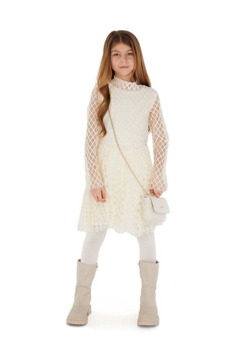 Дитяча сукня Guess колір бежевий mini розкльошена (3560286)