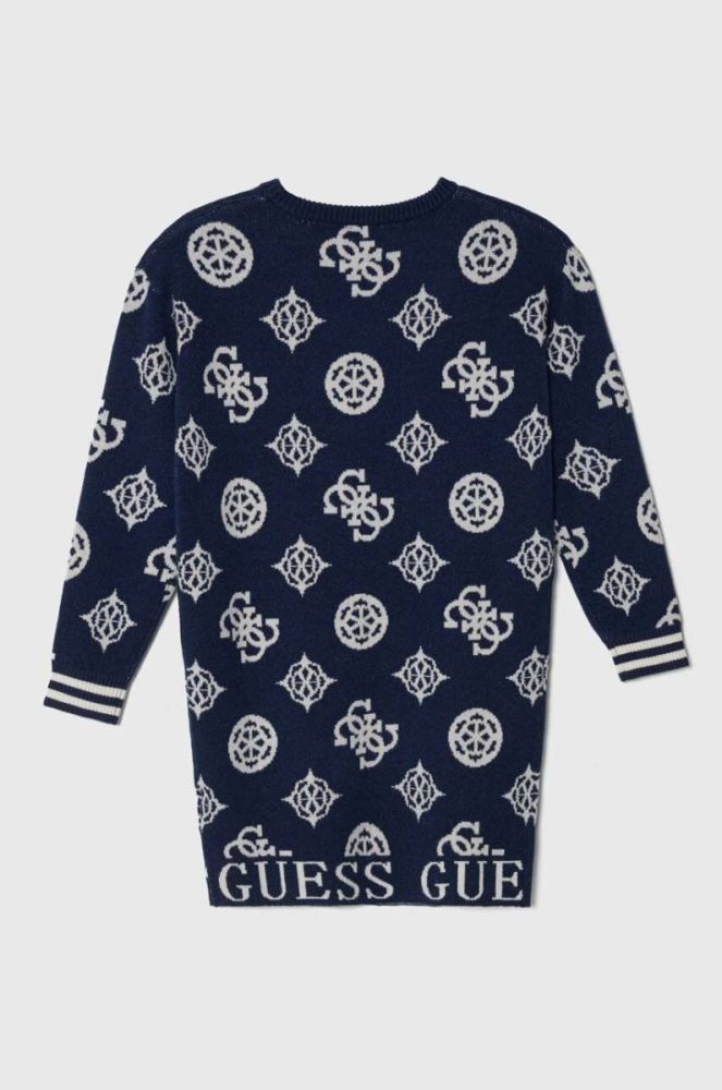 Дитяча сукня Guess колір синій mini пряма (3486739) фото 2
