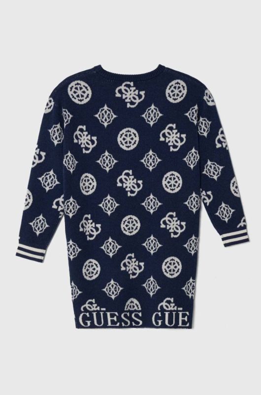 Дитяча сукня Guess колір синій mini пряма (3486739) фото 2
