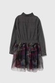 Дитяча сукня Guess колір сірий mini розкльошена (3606313)