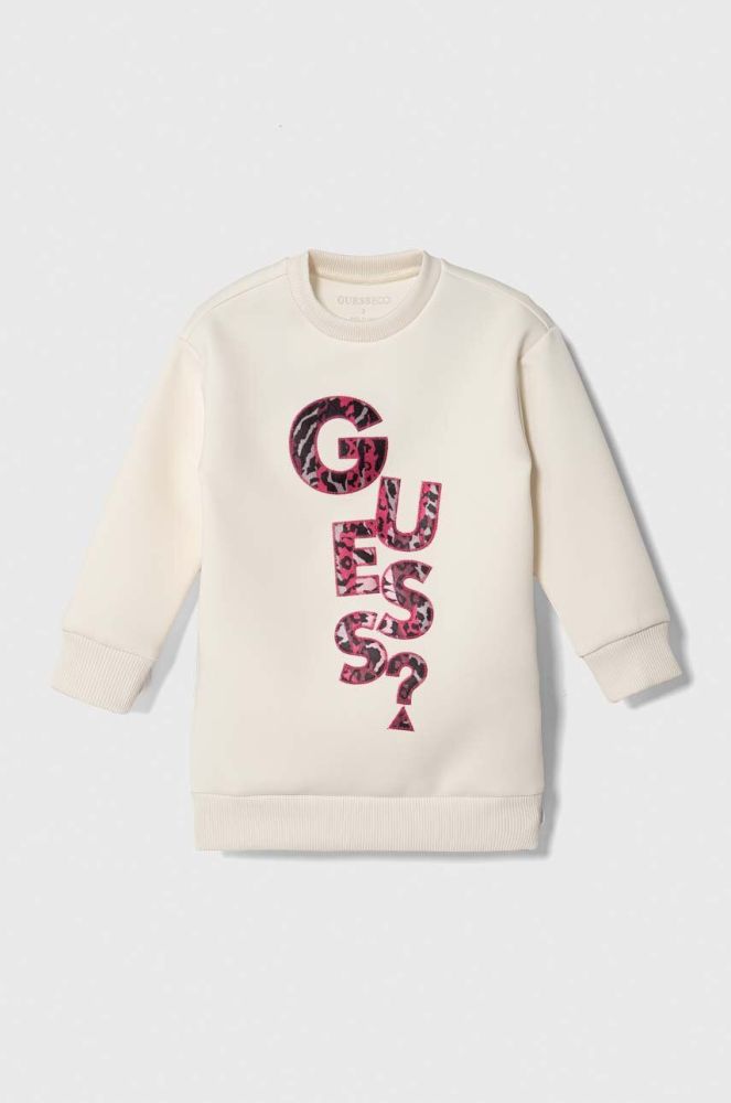 Дитяча сукня Guess колір бежевий mini пряма (3497702)