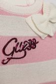 Дитяча сукня з домішкою вовни Guess колір рожевий mini пряма