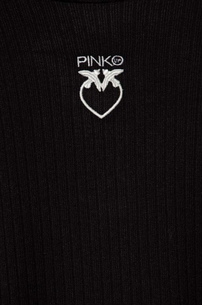Дитяча сукня Pinko Up колір чорний mini розкльошена (3439100) фото 3