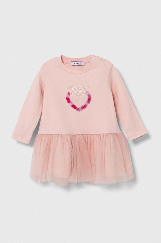 Сукня для немовлят Pinko Up колір рожевий mini розкльошена (3653965)