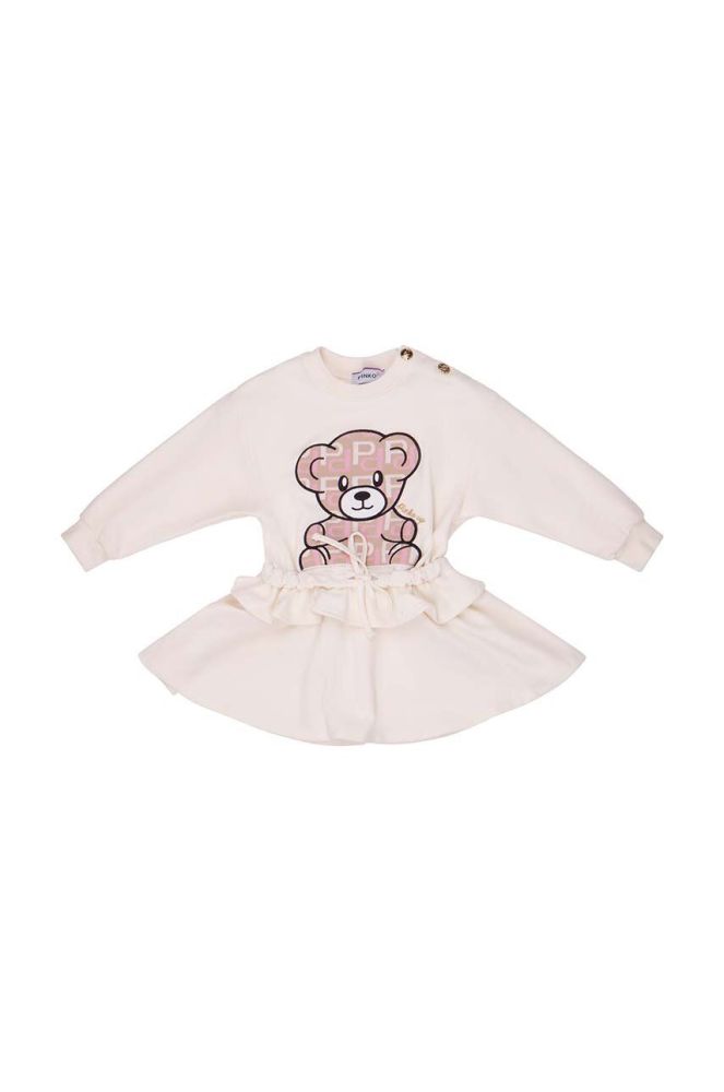 Сукня для немовлят Pinko Up колір бежевий mini розкльошена (3529361)